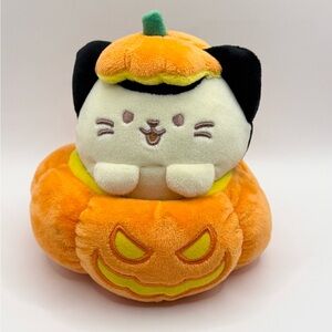 Anirollz Pumpkin Kittiroll Plush Stuffed Toy Jack O Lantern Halloween 6” Toy